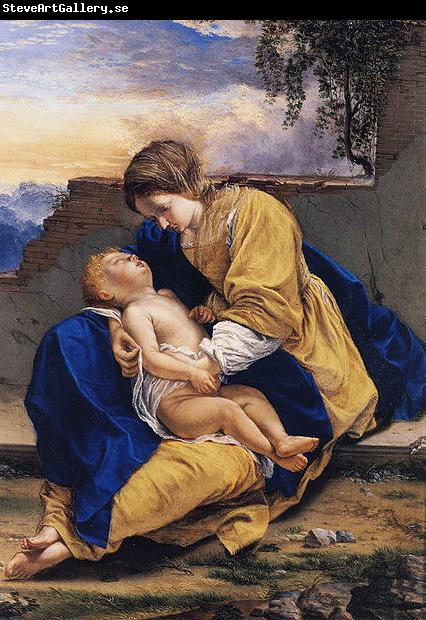 Orazio Gentileschi Madonna and Child in a Landscape